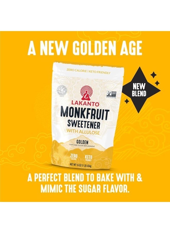 Lakanto Monk Fruit Sweetener with Allulose Golden 1 lb (454 g) - Image 3
