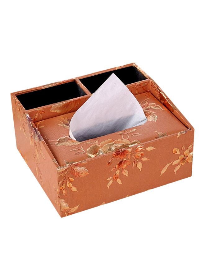 NIBEMINENT Leather Tissue Box Holder Multicolour - Image 1