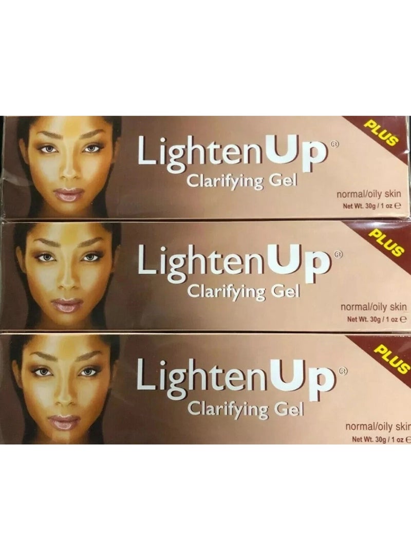 Lighten Up PLUS Beauty Skin Clarifying Gel Tubes 30g (Pack of 3)