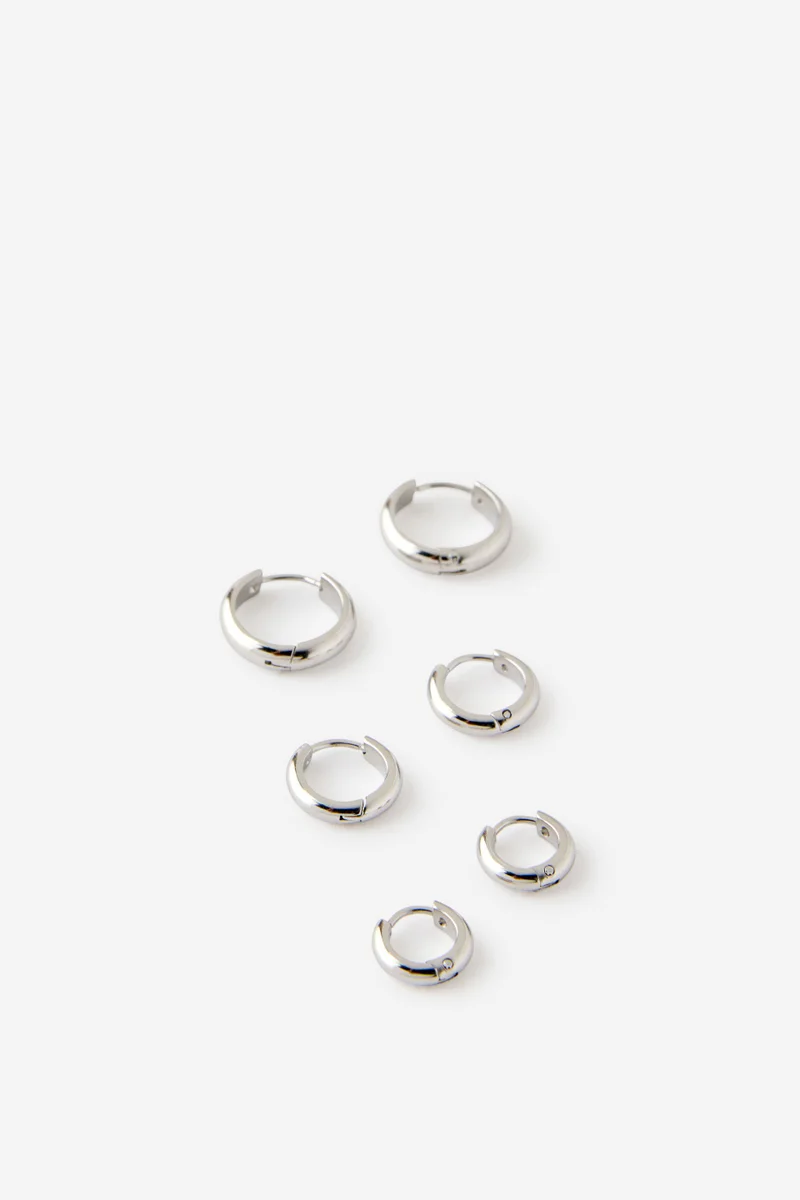 روبي Waterproof 3Pk Mid Earring