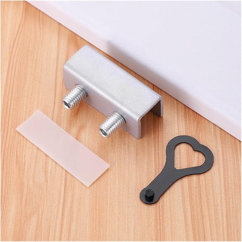 Sliding Window Door Locks Stainless Steel Silver B Sliding Door and Window Lock - Image 3