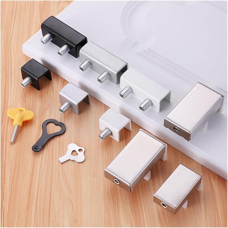 Sliding Window Door Locks Stainless Steel Silver B Sliding Door and Window Lock - Image 4