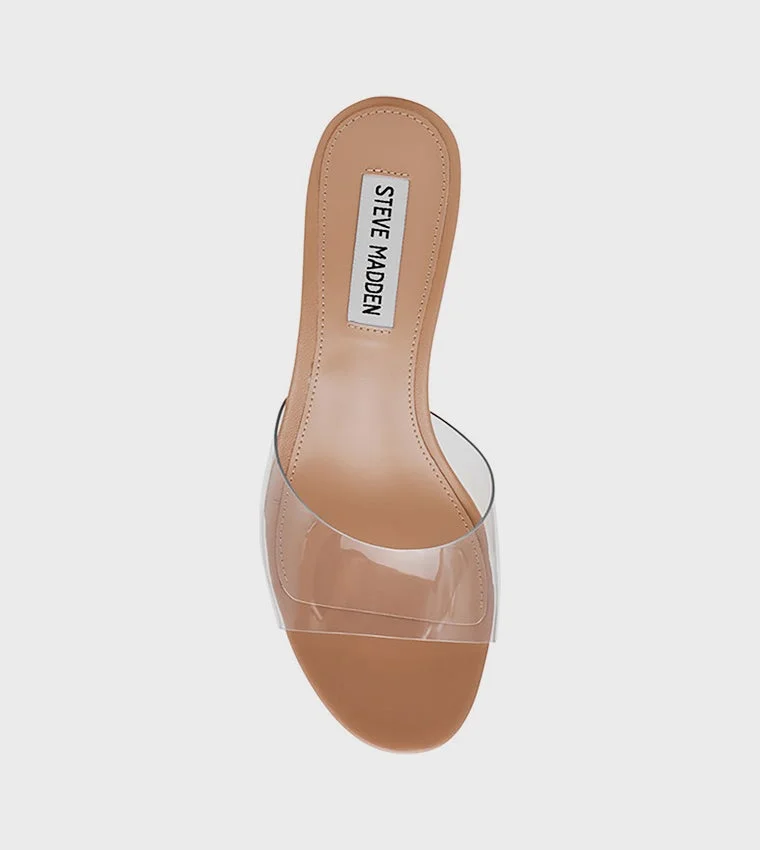 Steve Madden  Rivington Solid Open Toe Heeled Sandals for Women | Best Price UAE
