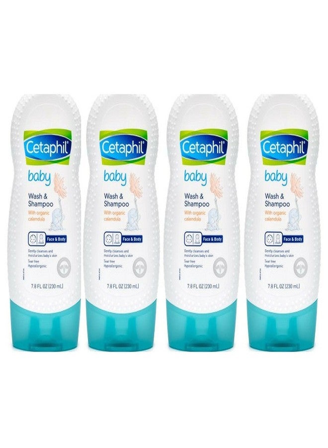 Cetaphil غسول وشامبو بيبي سيتافيل مع كاليندولا العضوي، 7.8 أونصة (عبوة من 4) - Image 1