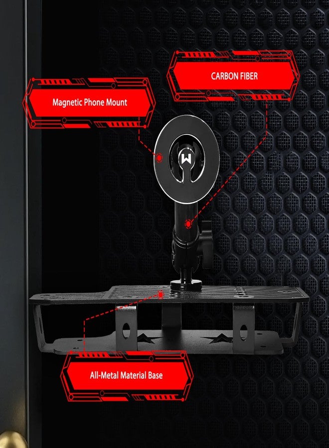 WXRYLYN 2022-2026 Tundra 2023-2026 Sequoia Metal Dash Platform Phone Mount Magnetic Phone Holder - Image 3