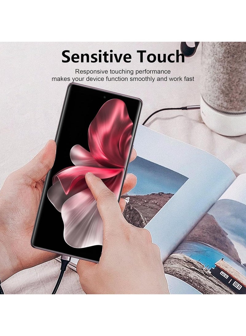 general [2+2 Pack] Screen Protector Compatible with VIVO V30e 5G Tempered Glass Camera Lens Protector, [Maximum Coverage] HD 9H Hardness Tempered Glass for VIVO V30e - Image 2