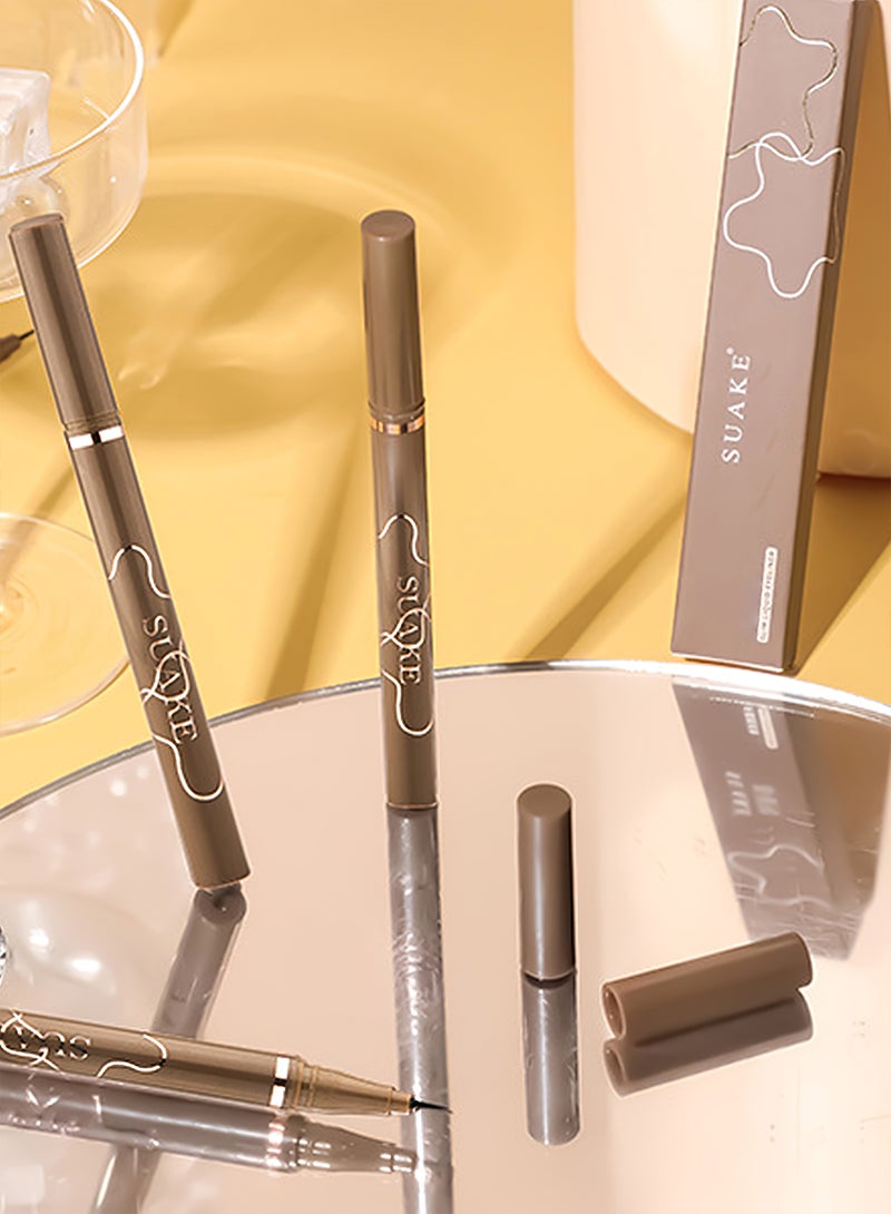 SUAKE Slim Liquid Eyeliner Quick Drying Long Lasting Waterproof No Staining Non Fade Smudge Resistant Natural Precise Ultra Fine Smooth Easy to Use Eye Makeup  - Image 3