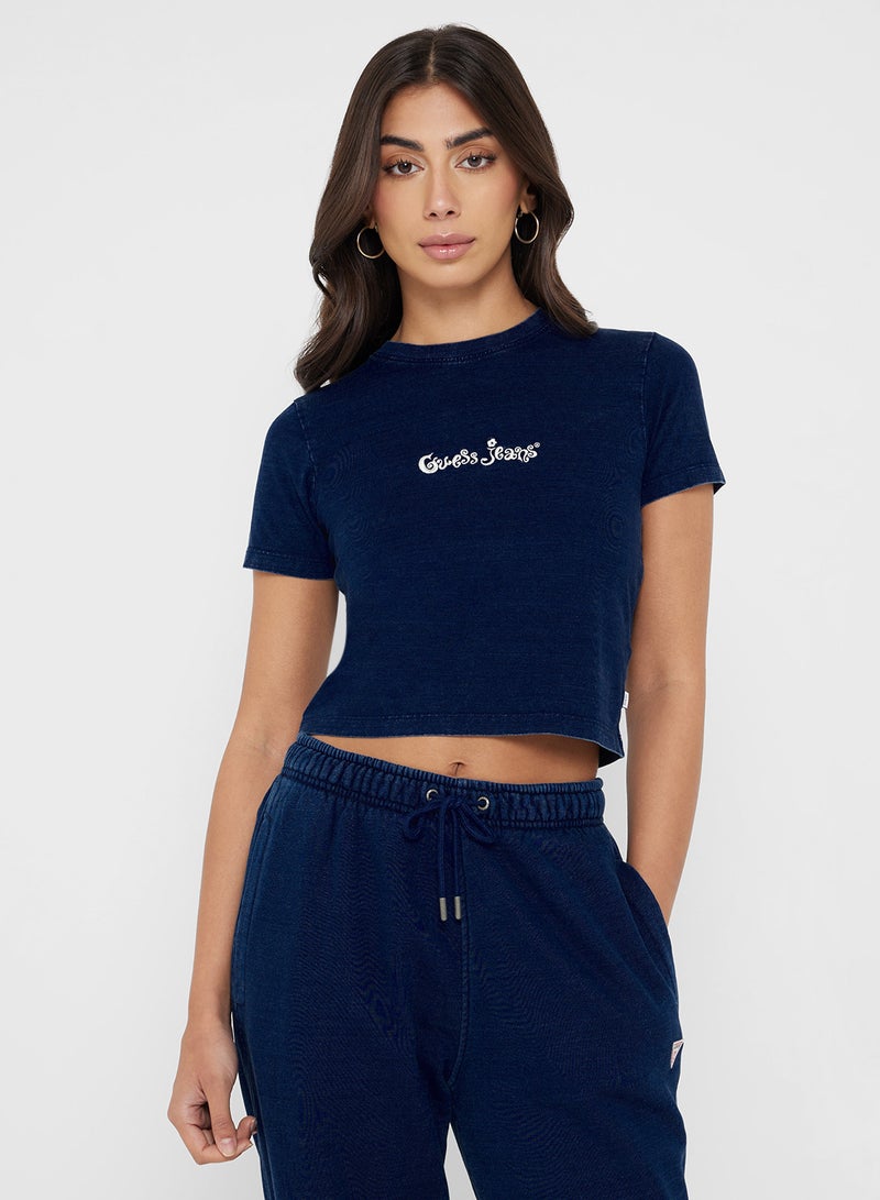GUESS Logo Detail Baby Tee - Image 1