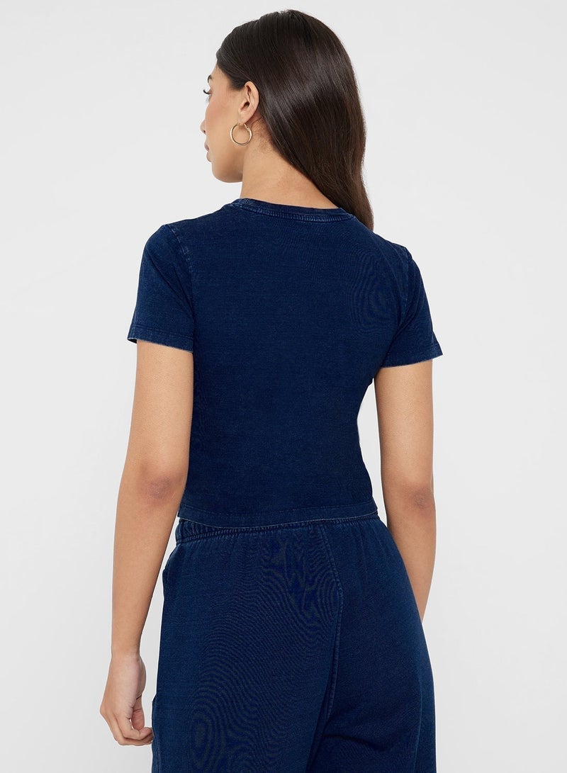 جس تي شيرت أطفال بتفاصيل شعار - Image 2