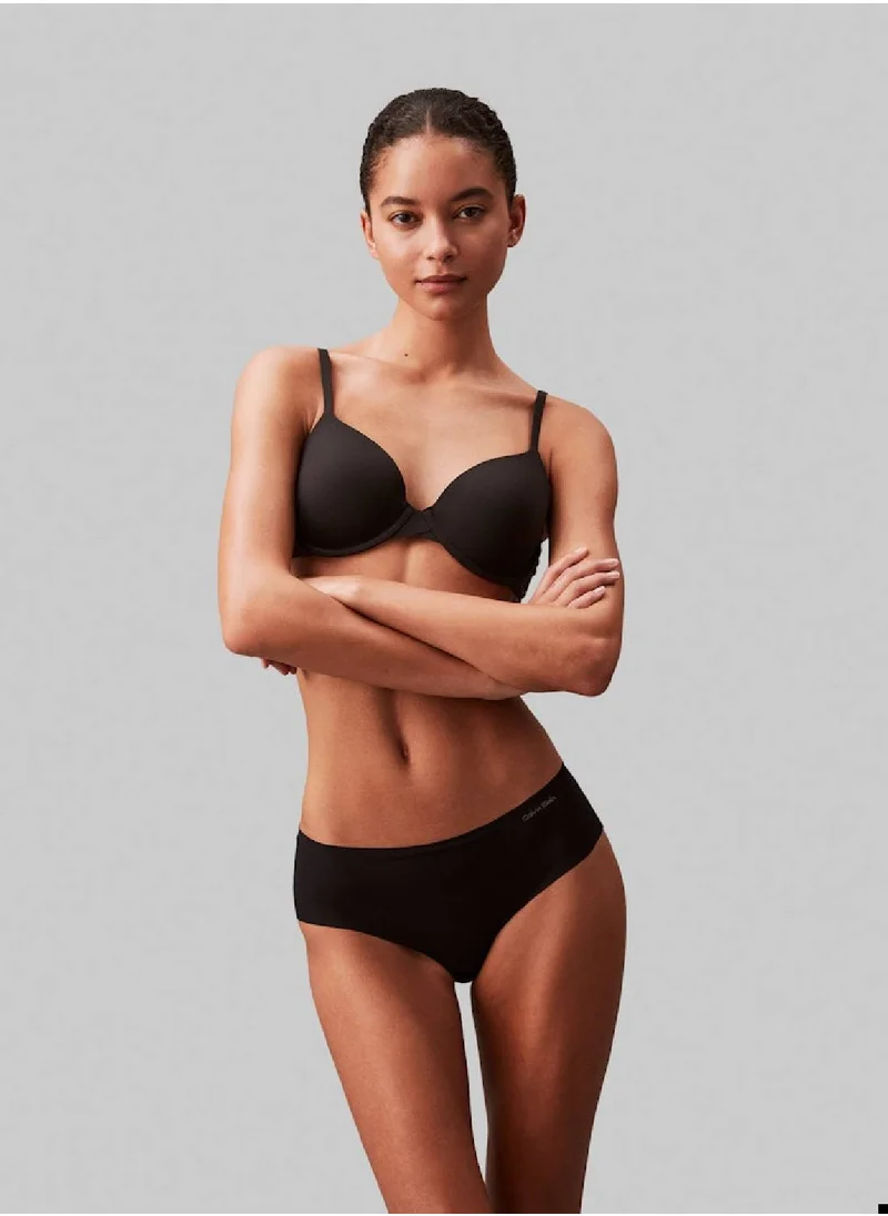 CALVIN KLEIN Women's Hipster Panty - Invisibles - Polyamide, Black