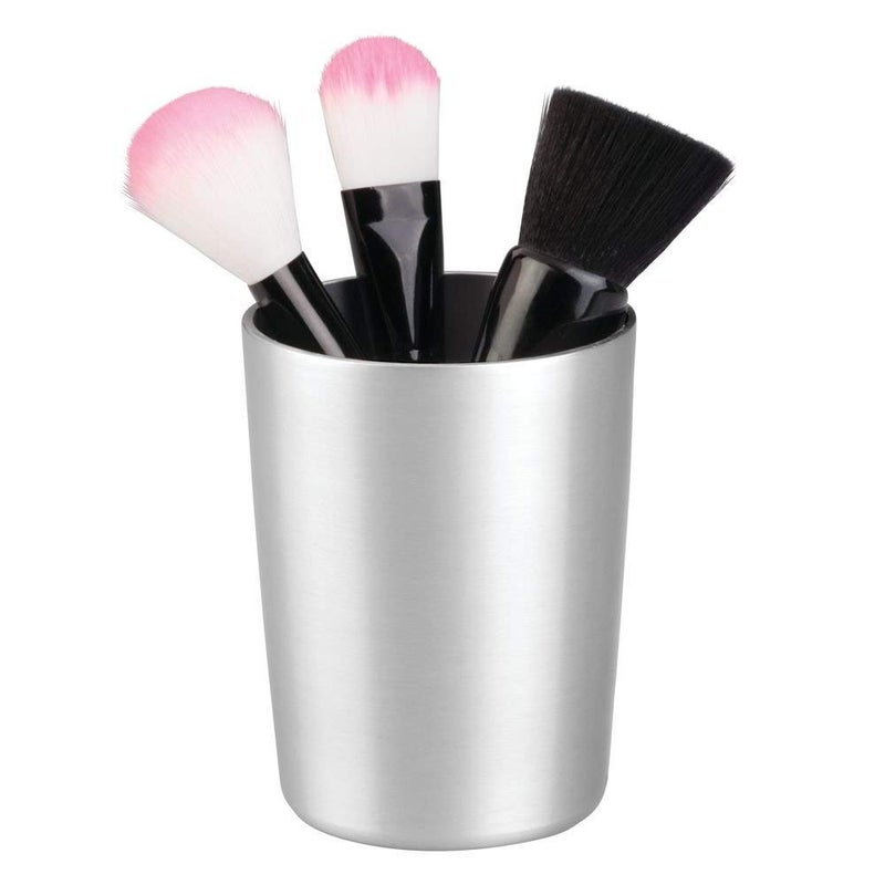 InterDesign Rustproof Alumina Multipurpose Tumbler Cup, Pen Stand for Study Table Stylish - (2.9 x 3.7) Inches, Brushed - Image 4