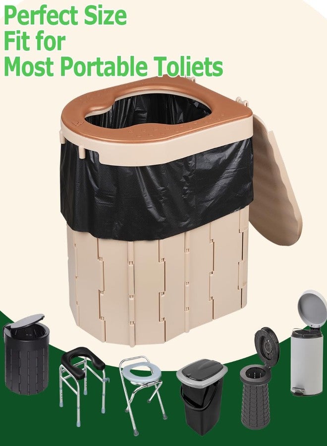 Fezog 40 PCS 1.5 Mils Portable Toilet Bags, 8 Gal Camping Toilet Bags for Portable Toilet, Portable Toilet Replacement Bags for Travel Outdoors, Leak-Proof Trash Bag for Camping Potty - Image 5