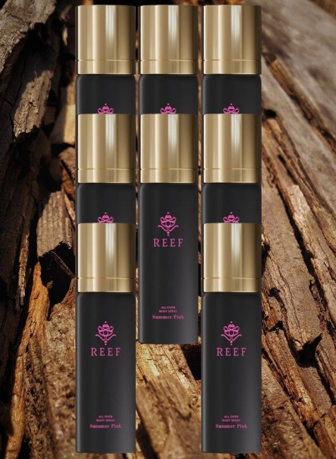 Reef 8 Pieces Summer Pink Body Spray 125ML - Image 1