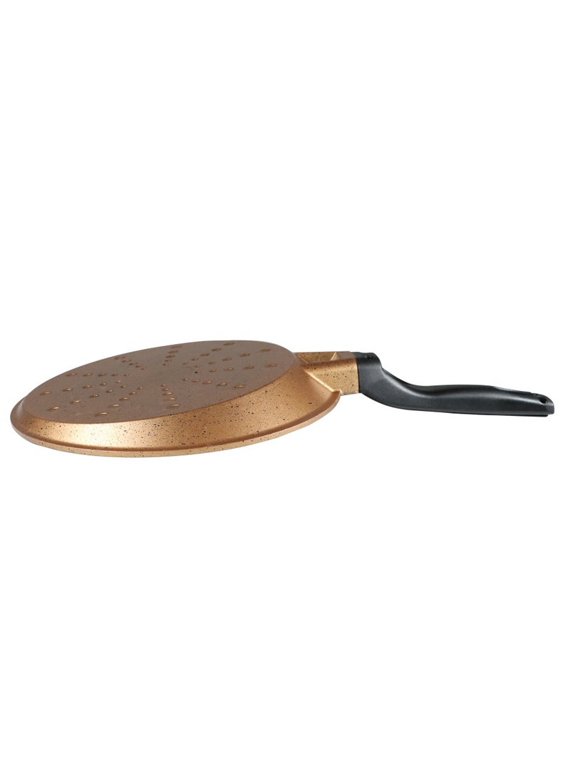 Serenk Serenk Fun Cooking Non Stick Crepe Pan, Dosa Tawa with Granite Coating and Aluminum Body, Scratch and Cut Resistant Round Baking Pan for Omelette, Tortilla, Pancake, Egg, 8.6 Inch - Image 2