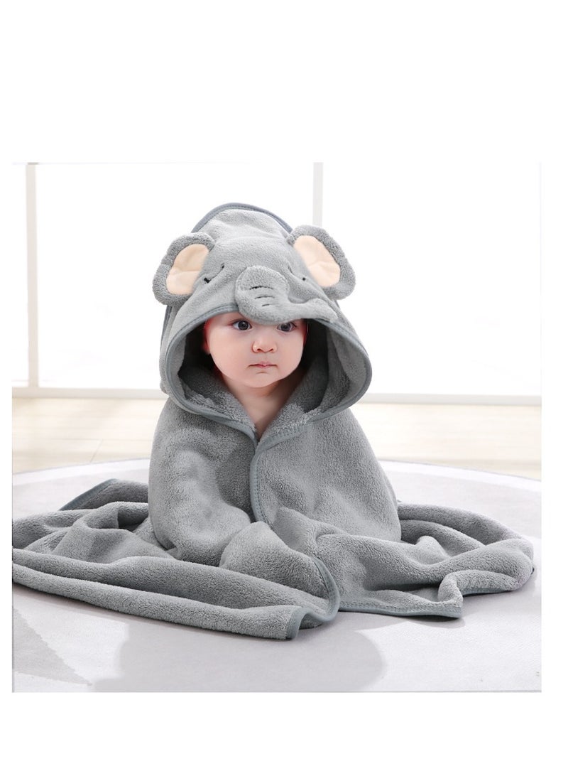 Baby Bath Towels Newborn Hooded Baby Towel Ultra Absorbent and Soft Cotton Hooded Washcloth for Baby Toddler Infant Unisex Hooded Baby Bath Towel  - Image 1