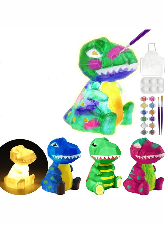 JOGAMS Paint Own Dinosaur Lamp Kit, Art Supplies Arts and Crafts Kit, Painting kit for Kids 6-12, Dinosaur Toys for Boys Girls and Kids, Girls Boy Birthday Gift Ages 3 4 5 6 7 8 9 10 11 12+ - Image 1