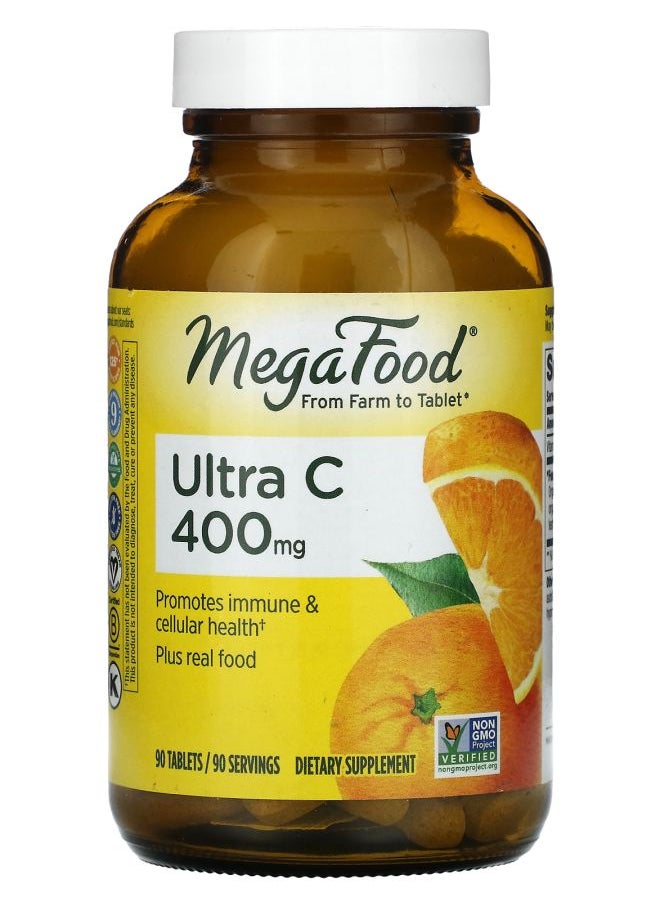 MegaFood Ultra C 400 mg 90 Tablets 