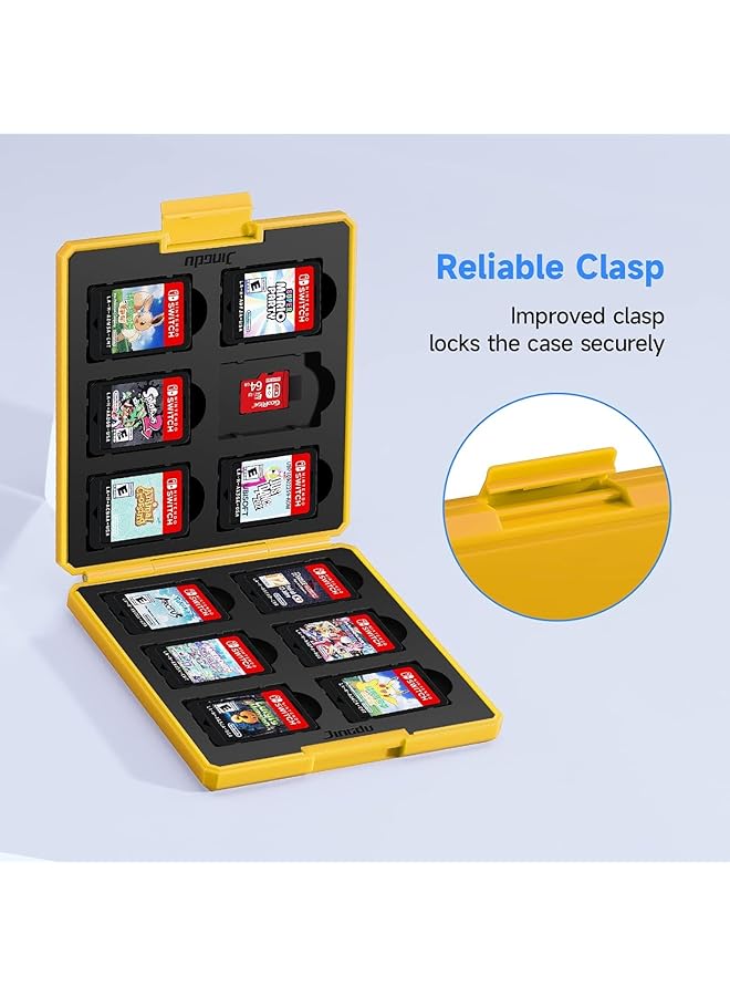 Game Card Case For Nintendo Switch Portable & Thin Hard Shell Box Protective Shockproof Cartridge Holder Carrying Storage Case Box With 12 Cartridge Slots For Switch Ns Nx - Image 5