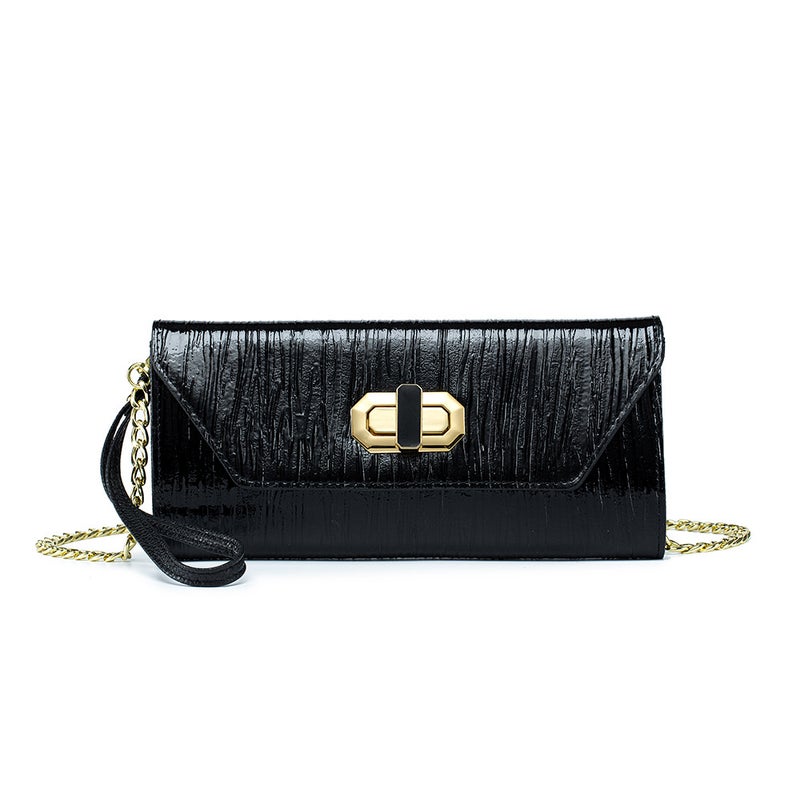 Western Style Evening Party Bag Women'S Dress Handbag Niche Elegant All-Match Crossbody Cow Women'S Bag Clip Wrist - Image 1