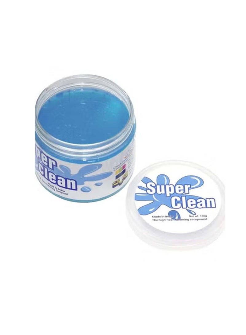 Super Clean Slime Car Cleaning Gel Soft & Reusable Blue 160g - Image 1