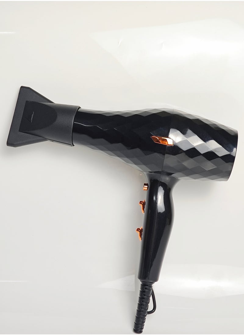 SALON Professional Hair Dryer 8000W Black MX-912  - Image 1