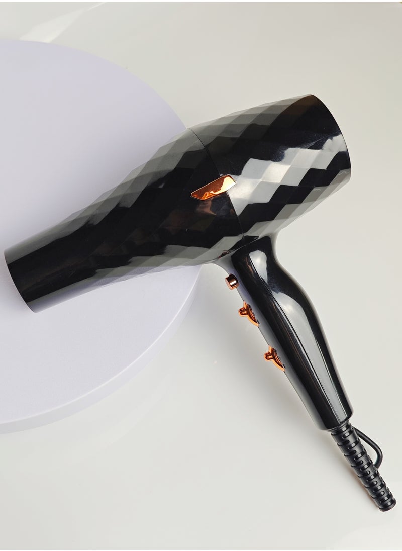 SALON Professional Hair Dryer 8000W Black MX-912  - Image 3
