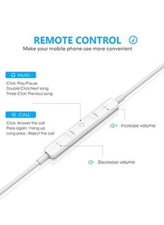 General 2 Pack In Ear Earphones With 3.5mm for iPhone Mic, Volume Control Compatible with iPhone,iPad,iPod,Computer,MP3/4,Android Most 3.5mm Audio Devices  - Image 3