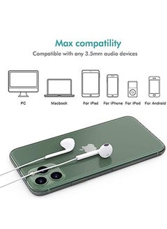 General 2 Pack In Ear Earphones With 3.5mm for iPhone Mic, Volume Control Compatible with iPhone,iPad,iPod,Computer,MP3/4,Android Most 3.5mm Audio Devices  - Image 5