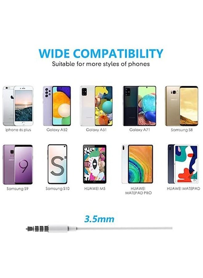 General - 2 Pack In Ear Earphones With 3.5mm for iPhone Mic, Volume Control Compatible with iPhone,iPad,iPod,Computer,MP3/4,Android Most 3.5mm Audio Devices - Image 1