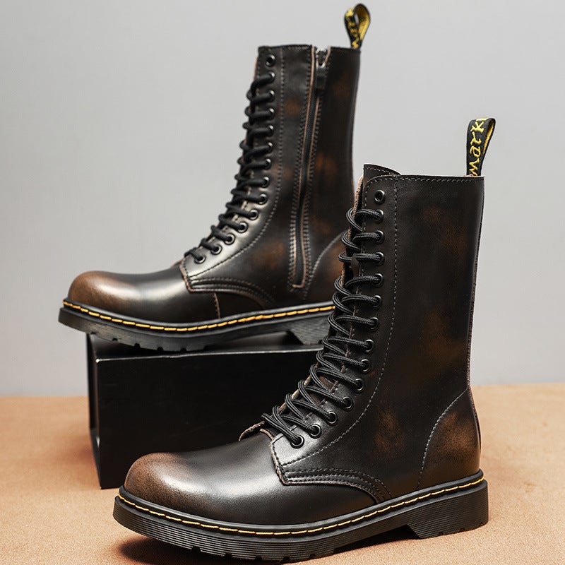 2024 Live Men'S High-Top Fleece-Lined Thickened Outdoor Casual Martin Boots - Image 2