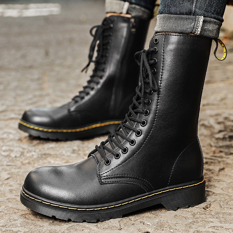 2024 Live Men'S High-Top Fleece-Lined Thickened Outdoor Casual Martin Boots - Image 5