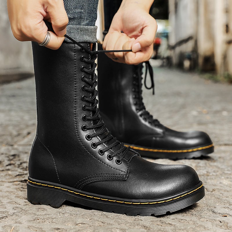 2024 Live Men'S High-Top Fleece-Lined Thickened Outdoor Casual Martin Boots - Image 4