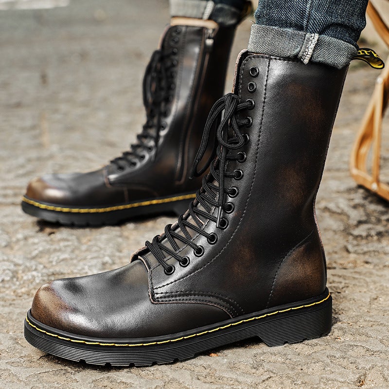 2024 Live Men'S High-Top Fleece-Lined Thickened Outdoor Casual Martin Boots - Image 3