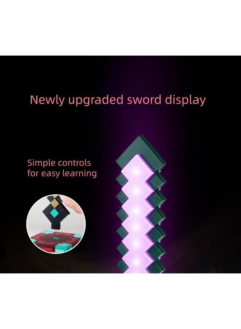 DF Minecraft Diamond Sword Night Light, 14-Color Changing Sword, Force Star Wars Laser Sword, Children's Boy Toy Lightsaber - Image 5