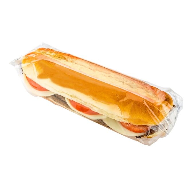 Restaurantware 1575 Inch Plastic Food Wraps 100 PreCut Plastic Food Sheets  High Clarity Heat Sealable Clear Plastic Food Wrapping Plastic PunctureResistant For Sandwiches Or Snacks - Image 1