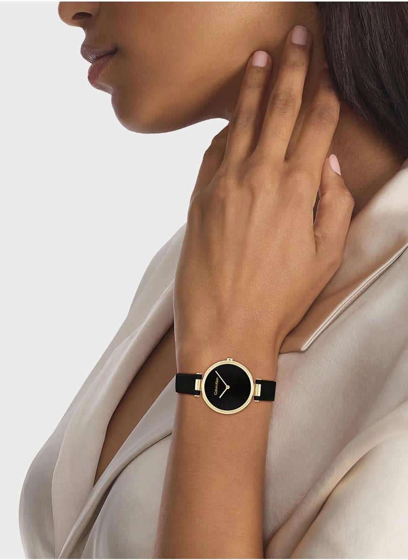 CALVIN KLEIN Leather Strap Analog Watch  - Image 4