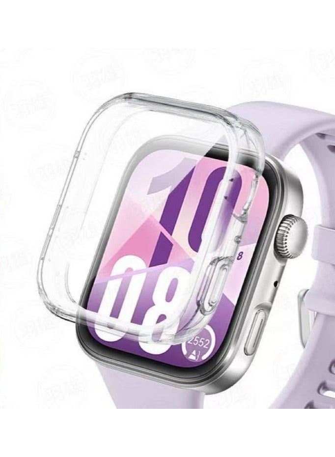 دكينج لواقي شاشة Huawei Watch Fit4 Soft TPU ، حافظة كاملة مقاومة للسقوط ومقاومة للخدش (لون شفاف) - Image 3
