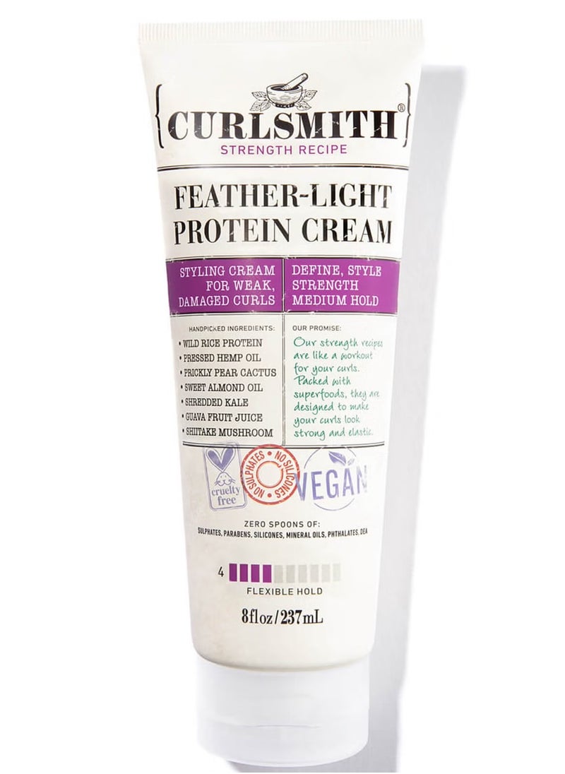 CURLSMITH Curlsmith Featherlight Protein Cream 237ml  - Image 1