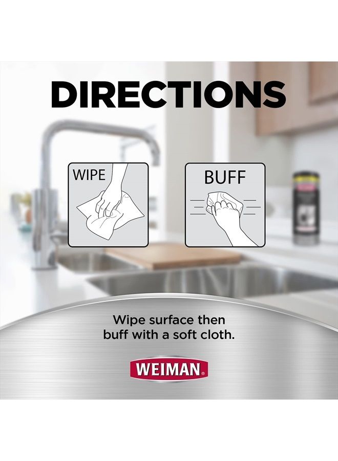 Weiman Products Stainless Steel Wipes 30 Count (Pack of 1) - Image 4