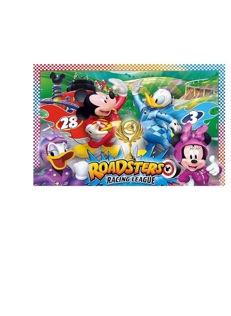 Clementoni Puzzle Super Color Mickey and the Roadster Racers 2x20 (27 x 19 CM) - For Age 3 Years Old - Image 1