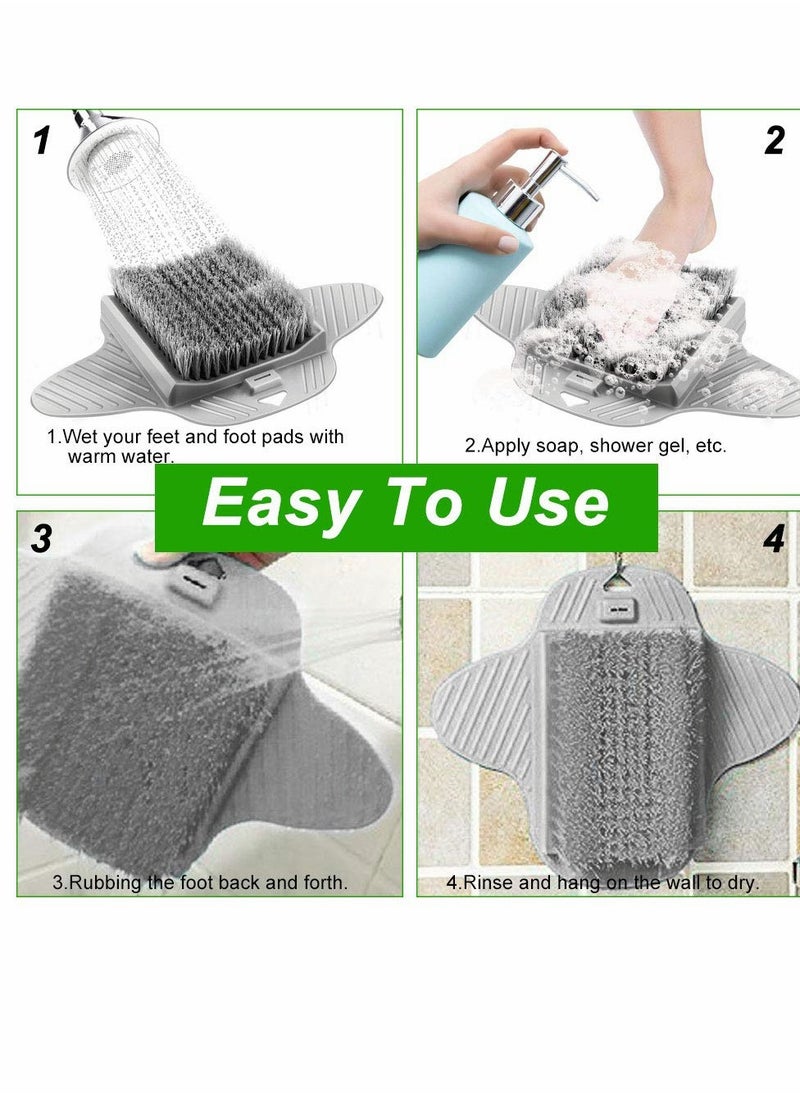 Generic - Multi-Functional Foot Scrubber and Massager with Suction Grip for Relaxing Shower Experience - Image 1