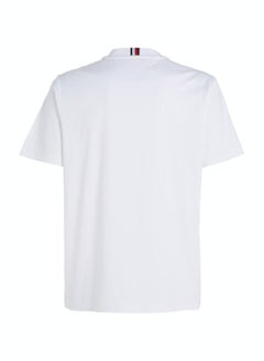 TOMMY HILFIGER Men's Icon Hilfiger T-Shirt - Cotton, White  - Image 4