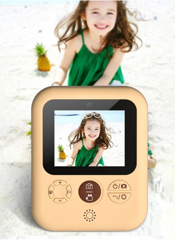 Generic Dual Lens Instant Print Camera HD Video Recording Birthday Gift Boys And Girls 2.4" IPS Screen 1500mAh  - Image 2
