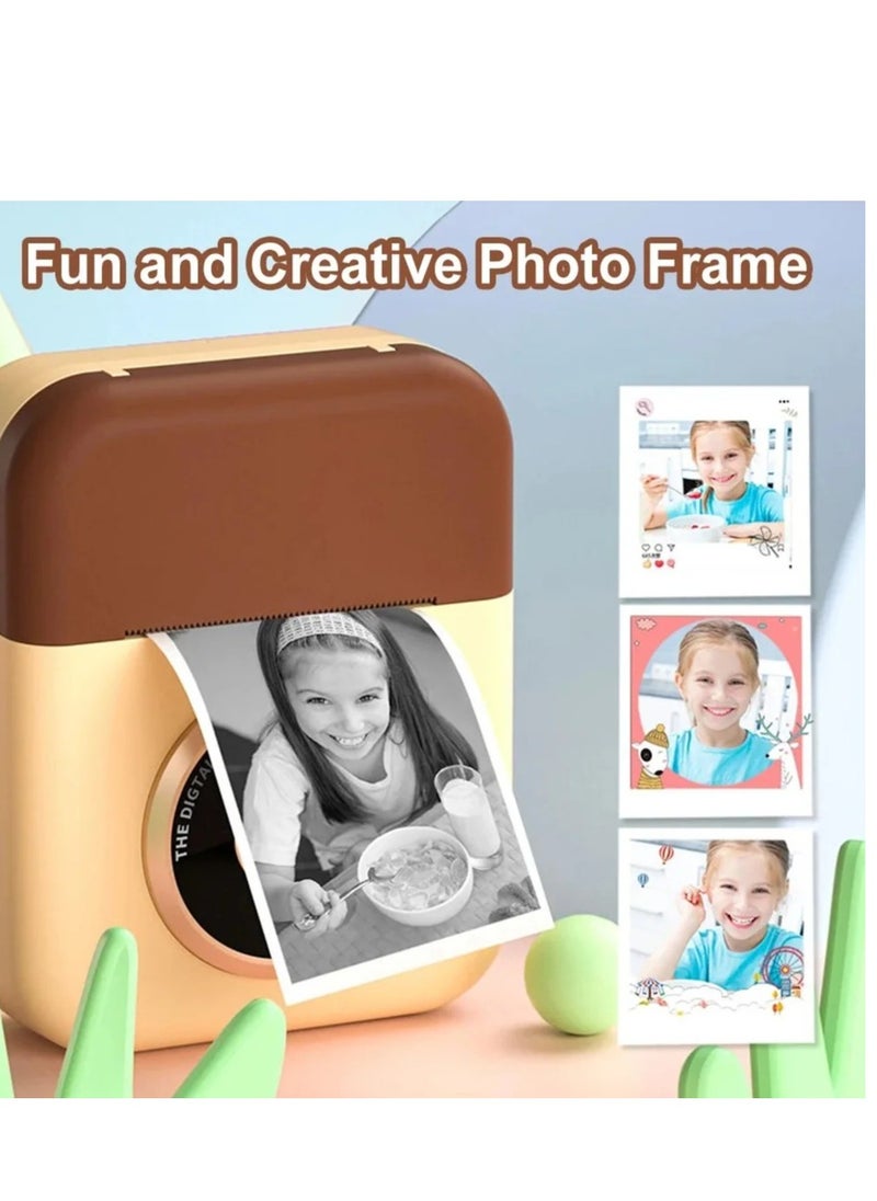 Generic Dual Lens Instant Print Camera HD Video Recording Birthday Gift Boys And Girls 2.4" IPS Screen 1500mAh  - Image 3