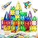 TOKBLOK 64Pcs Clear Diamond Magnetic Tiles STEM Educational Building Blocks Toys for 36 Year Old Boys Girls Ideal for Toddler Early Development Starter Set - Image 2