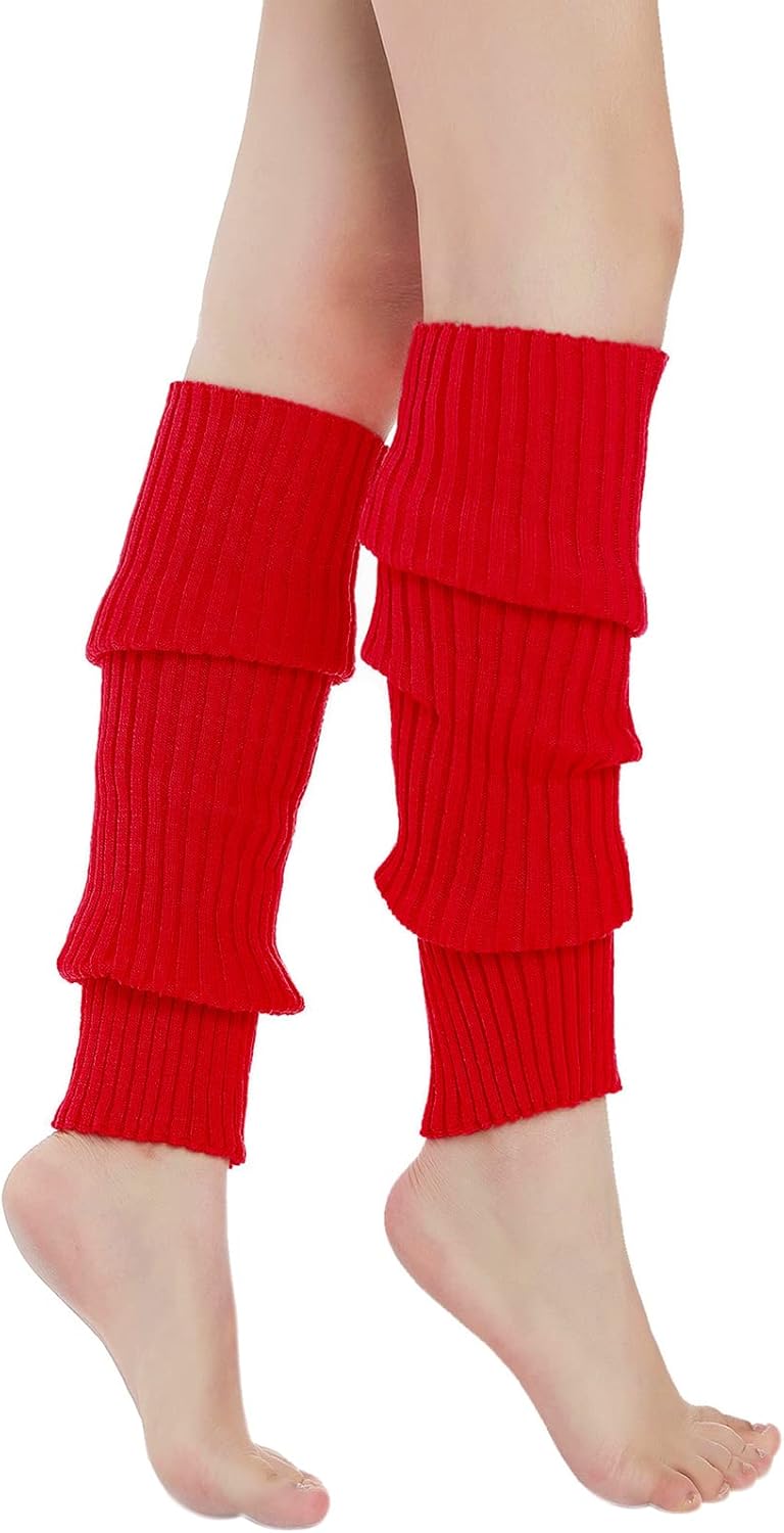 Sarfel Leg Warmers for Women 80s Ribbed Knit Leg Warmer Custume Womens Leg Warmers Sports Party Accessories - Image 1