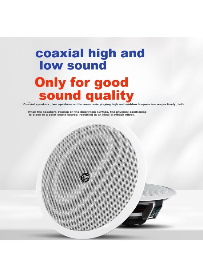 BBS Sc-6 Constant Voltage Ceiling Speaker, Recessed Ceiling Speaker For Background Music, Embedded Public Address System For Shopping Malls And Stores, 6.5-inch Coaxial - Image 5