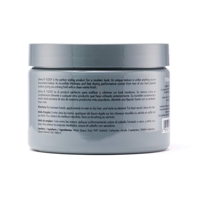 JOHNNY B. Fuddy Matte Styling Gel 12 Ounce - Image 3