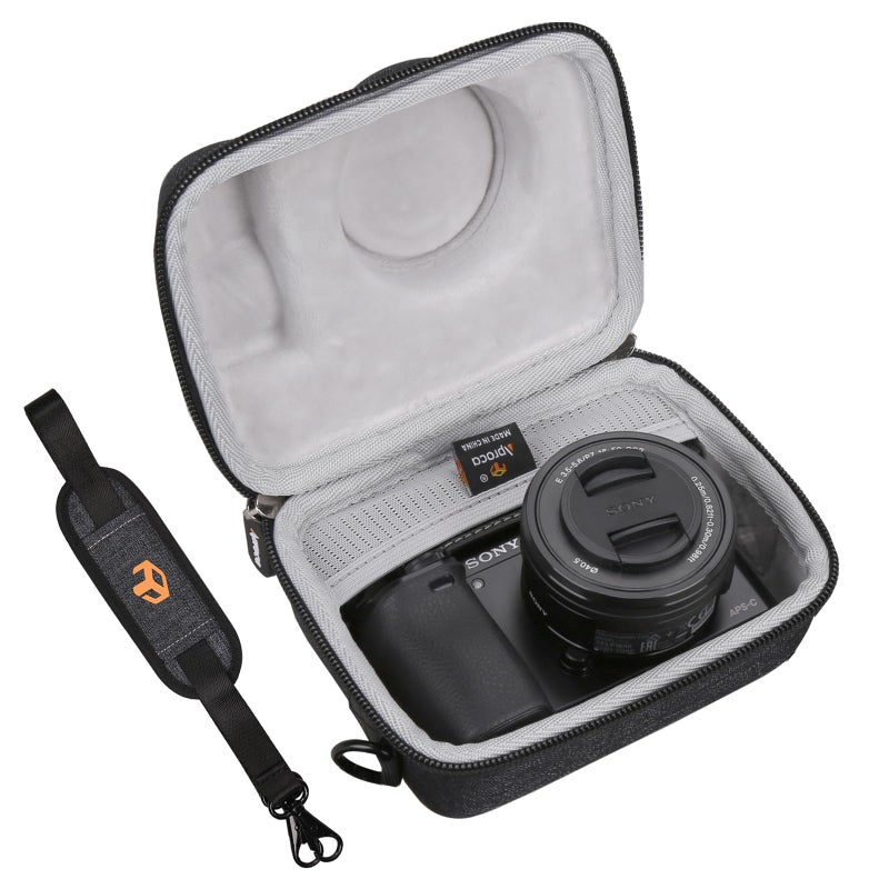 Aproca Hard Storage Carrying Protective Travel Case, For Sony Alpha A6000 / A6600 / A6500 / A6400 Mirrorless Digital Camera - Image 1