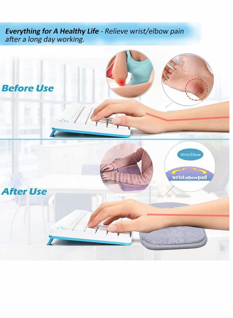 Zikra Keyboard Wrist Rest Gaming Memory Foam Hand Palm Rest Wrist Rest Support for Office Computer Laptop Mac Typing and Wrist Pain Relief and Repair - Image 3